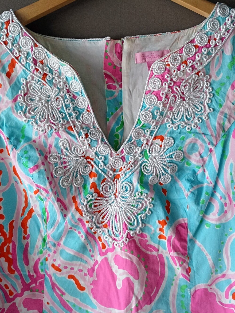 Lilly Pulitzer Gabby Jellies Be Jammin' Floral Embroider Preppy Nantucket Dress - Picture 3 of 9